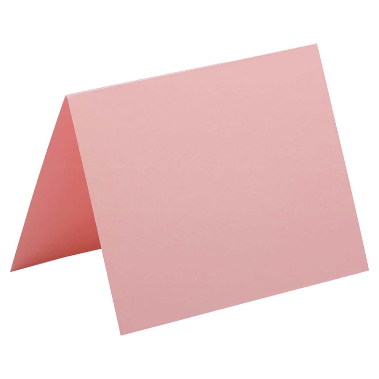 JAM Paper A2 Baby Pink Pastel Blank Foldover Cards, 100ct.